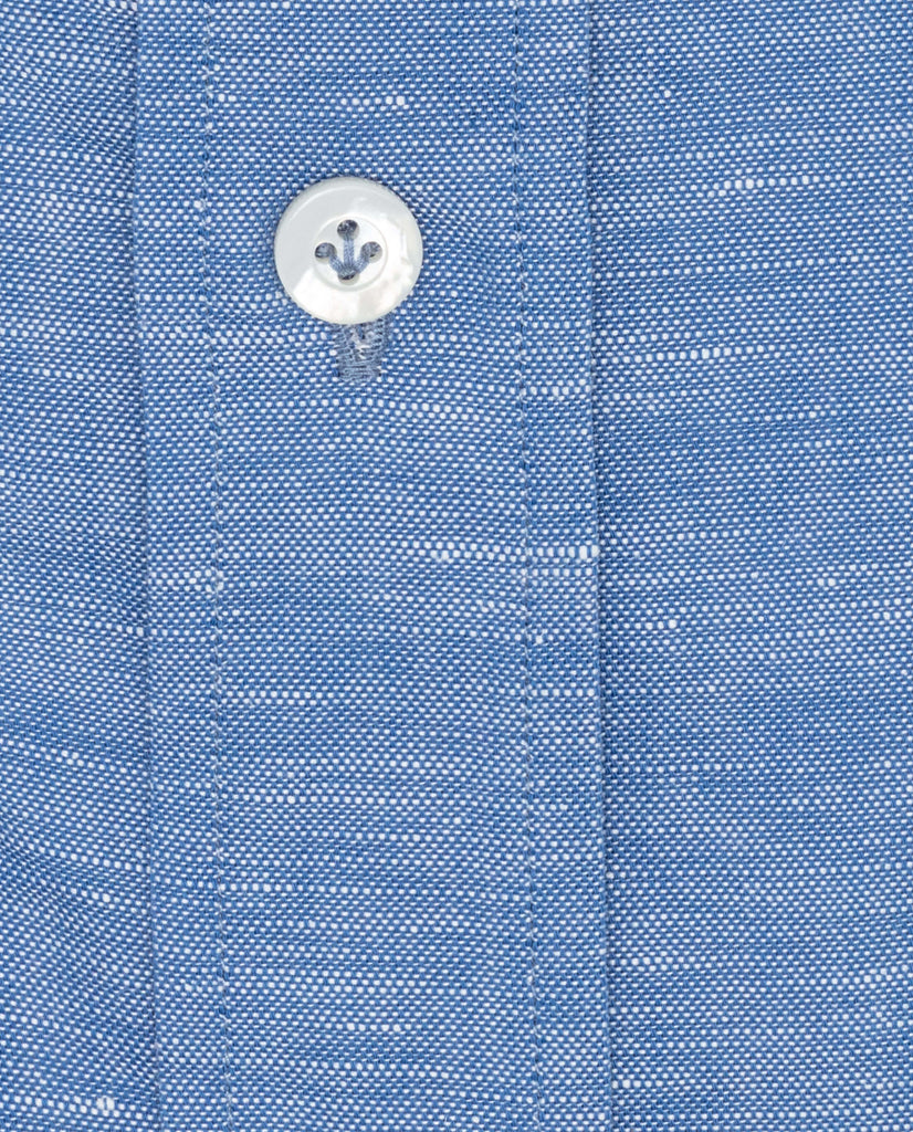 Weba Sky Blue Cotton & Linen Chambray