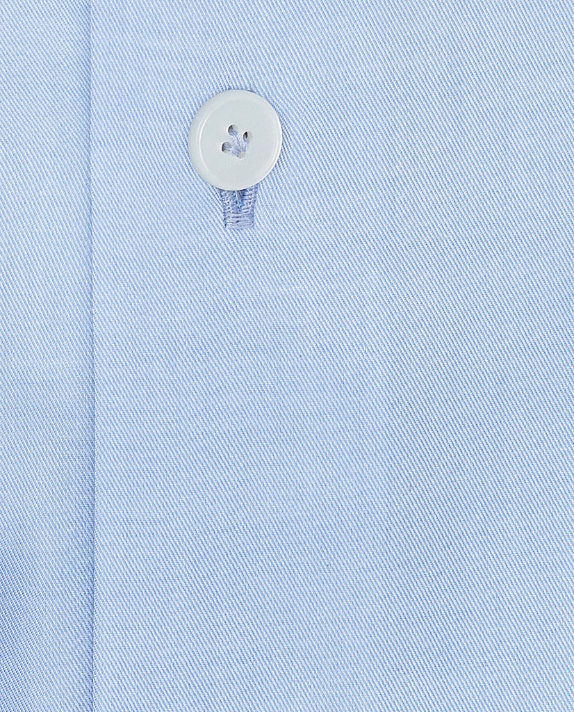 Thomas Mason Sky Blue Fine Twill Easy Care Two Ply Sea Island Luxury Cotton