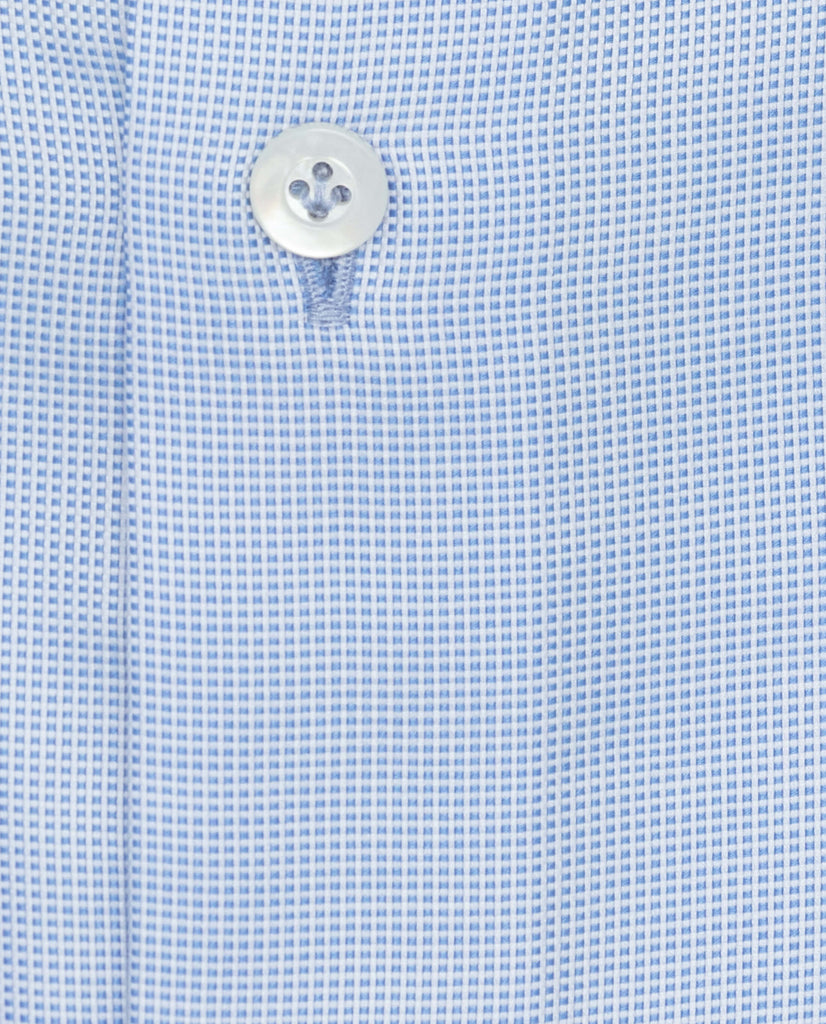 Albini Sky Blue Royal Oxford 365 Easy Care Fine Cotton