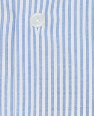 Albini Storm Blue Stripe Cotton 365 Easy Care Cotton