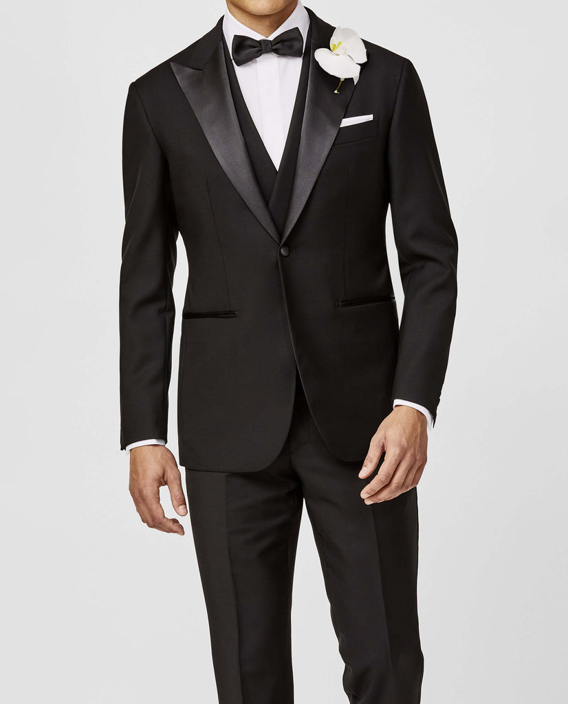 Barberis Canonico Tropical Merino Wool & Mohair Black