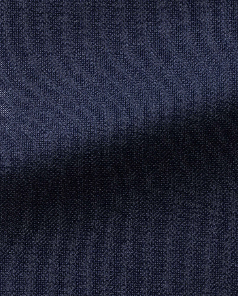 Loro Piana TRAVELLER Neapolitan Blue Hopsack High Twisted Wool