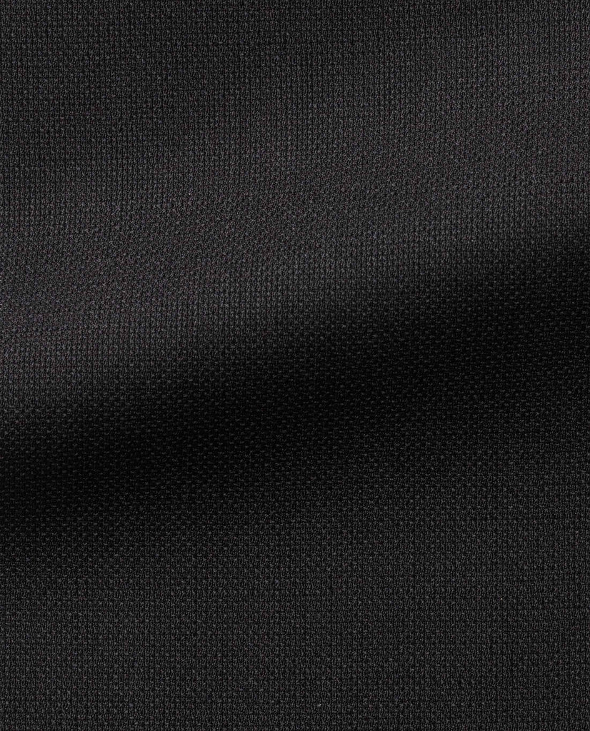 Loro Piana TRAVELLER Black Hopsack High Twisted Wool