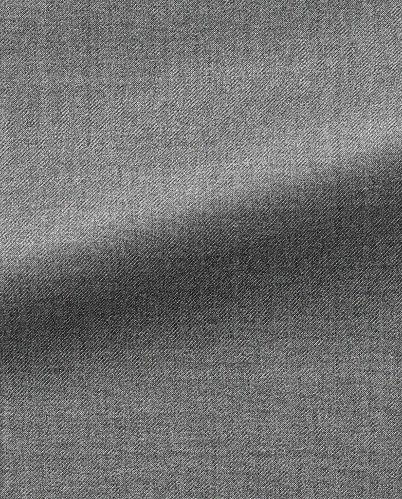 Barberis Canonico Light Grey Twill S110 Merino Wool Doppio Ritorto