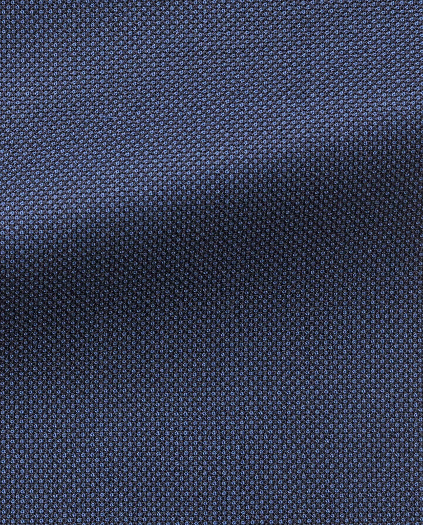 Barberis Canonico Navy Blue Birdseye S110 Merino Wool Doppio Ritorto