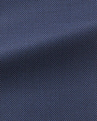 Barberis Canonico Navy Blue Birdseye S110 Merino Wool Doppio Ritorto