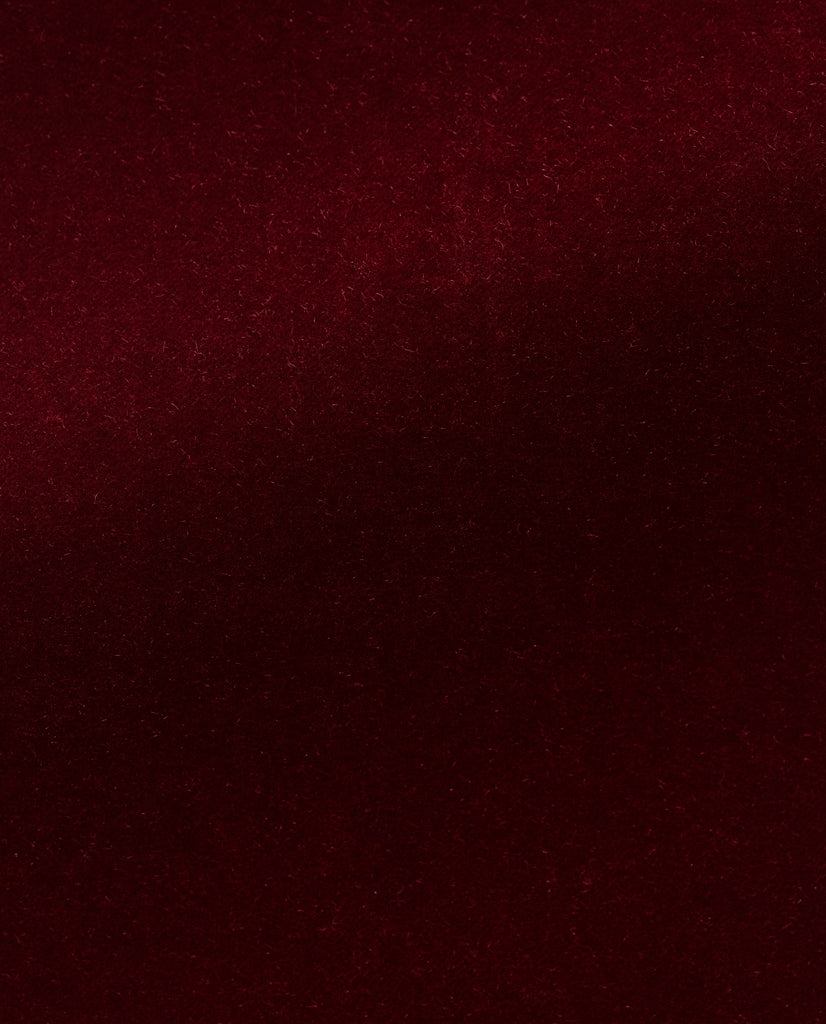 Ariston di Napoli Wine Red Velvet Soft Solid Cotton