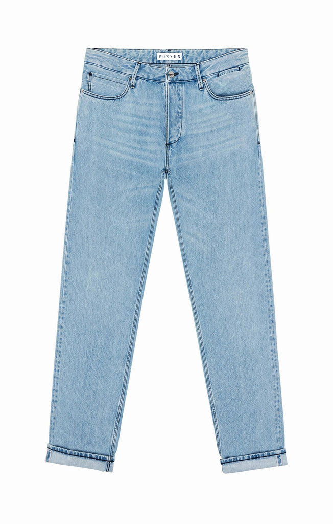 Candiani Light Blue Selvedge Rigid Washed Jeans