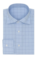Thomas Mason poplin glen light blue dark blue Inspiration