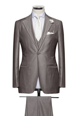 Fratelli Tallia di Delfino Warm Grey Wool & Silk