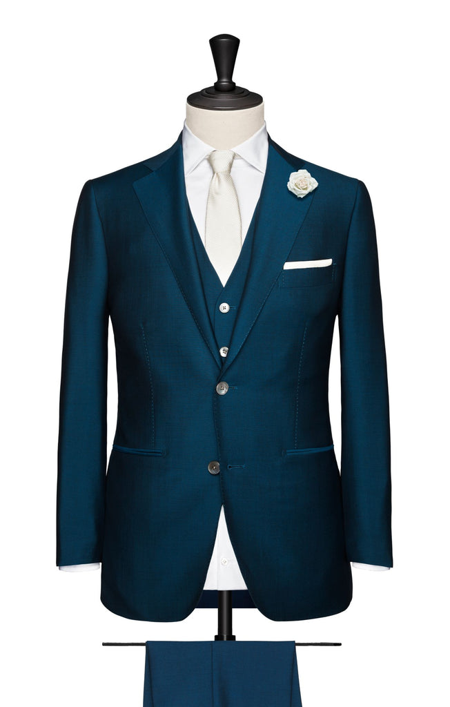 teal blue fine twill wool mohair Inspiration