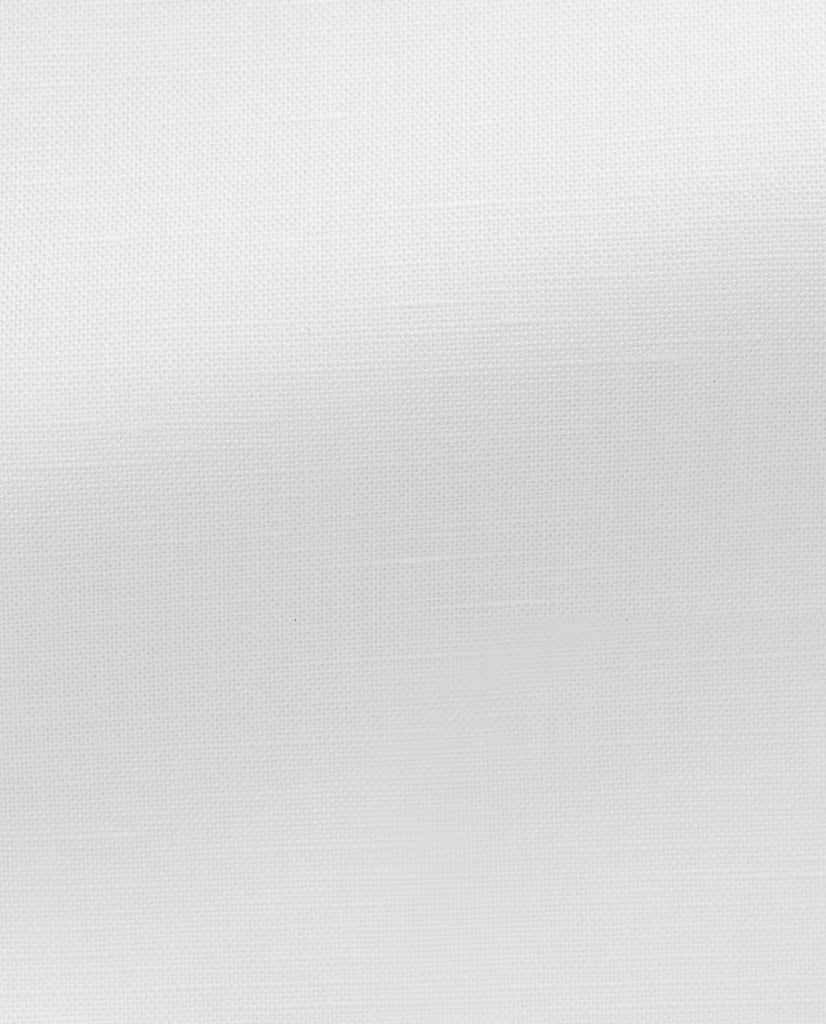 Weba White Cotton & Linen Chambray