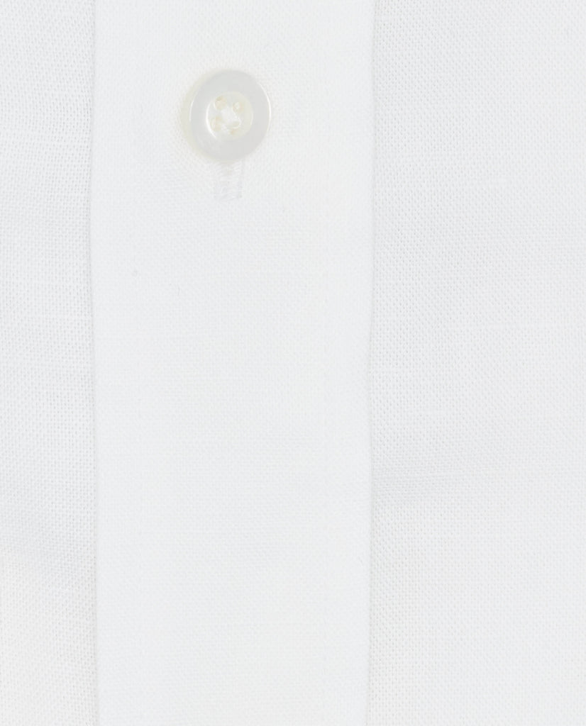 Weba White Cotton & Linen Chambray