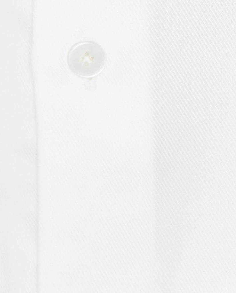 Albini White Twill 365 Easy Care Fine Cotton