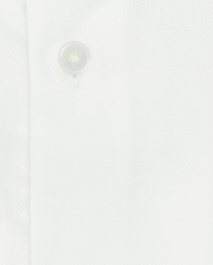 Albini White Twill 365 Easy Care Fine Cotton