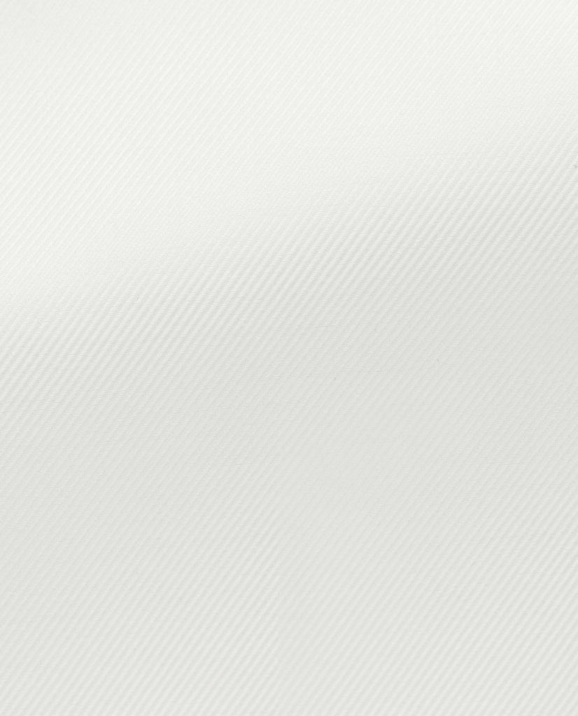 Albini White Twill 365 Easy Care Fine Cotton