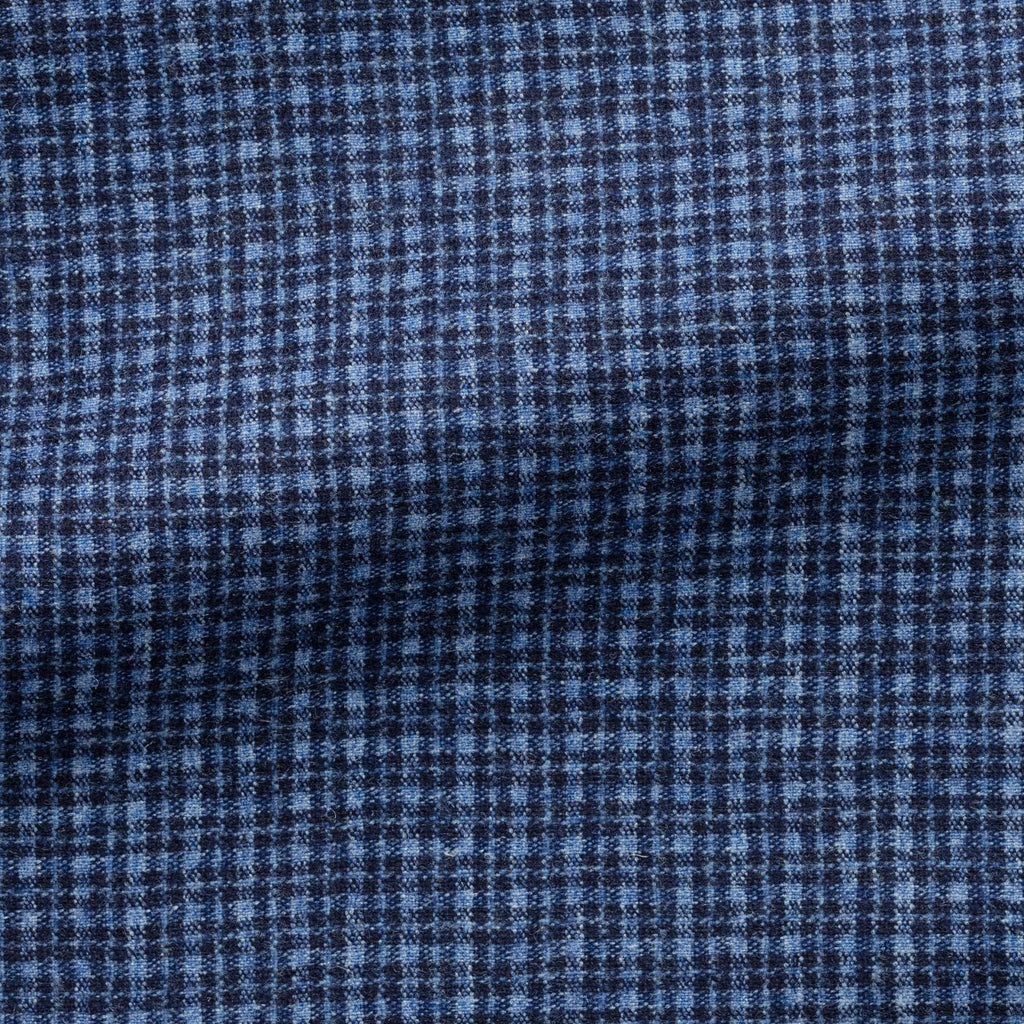 light-blue-dark-blue-wool-silk-linen-with-fine-check-A290gr Fabric