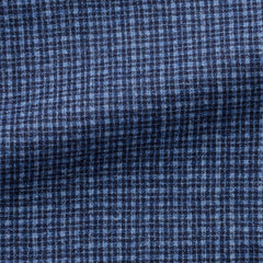 light-blue-dark-blue-wool-silk-linen-with-fine-check-A290gr Fabric