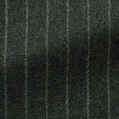 Drago-forest-green-wool-cashmere-with-chalk-stripe-BB275gr Fabric