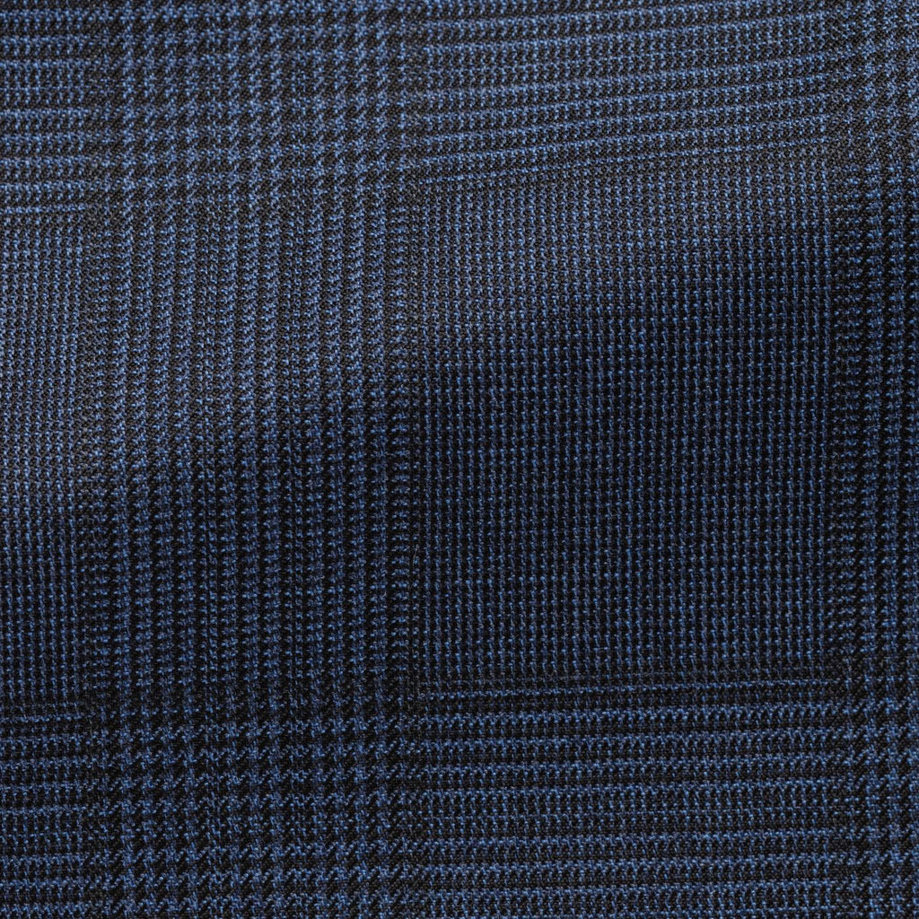 Drago-blue-black-s120-wool-with-glencheck-BB265gr Fabric