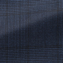Drago-blue-black-s120-wool-with-glencheck-BB265gr Fabric