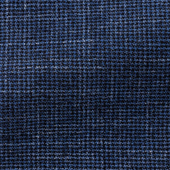 Angelico-bright-blue-dark-blue-wool-linen-brushed-houndstooth-B280gr Fabric