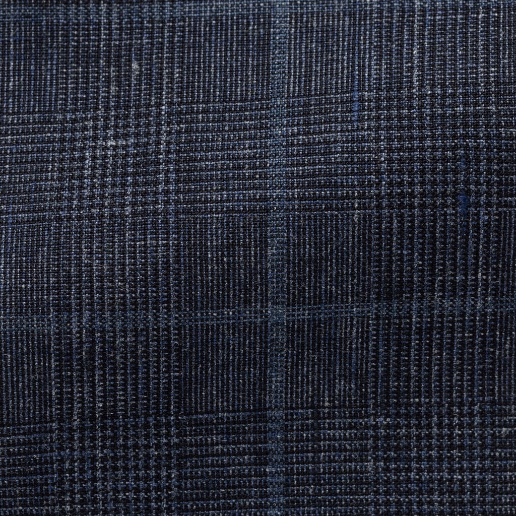 Drago-mixed-blue-linen-wool-with-light-blue-windowpane-BB235gr Fabric