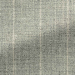 Drago-light-grey-natural-bi-stretch-s130-wool-flannel-with-white-stripeCM BB 280gr Fabric
