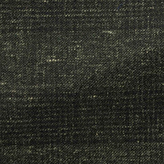 Carlo-Barbera-forest-green-mélange-stretch-wool-linen-blend-with-black-checkCM BB 240gr Fabric