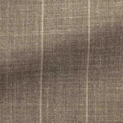 Loro-Piana-light-taupe-wool-silk-linen-with-off-white-stripeCM C 250gr Fabric