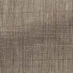 Possen-Collection-brown-linen-wool-with-white-glencheckCM BB 235gr Fabric