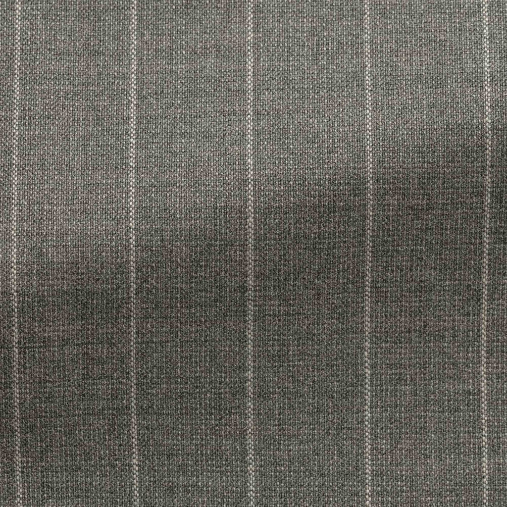 Possen-Collection-smoke-grey-stretch-wool-blend-with-white-pinstripeCM BB 250gr Fabric