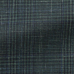 Loro-Piana-mixed-green-wool-silk-linen-with-blue-checkCM C 250gr Fabric