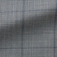 Loro-Piana-ice-blue-high-twist-wool-tropical-with-dark-blue-checkCM BB 270gr Fabric