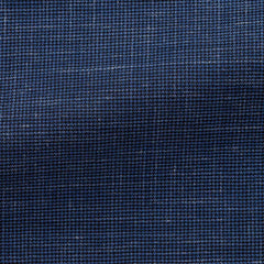Possen-Collection-black-cobalt-stretch-wool-linen-houndstoothCM BB 250gr Fabric