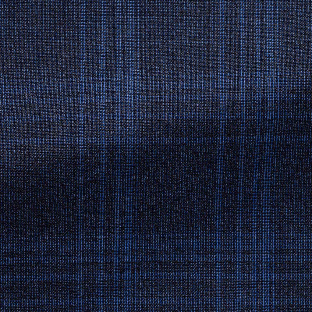 Loro-Piana-two-blue-stretch-wool-with-royal-blue-checkCM BB 230gr Fabric