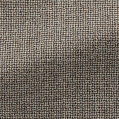 Drago-Sand-Coffee-Brown-Natural-Bi-Stretch-S130-Wool-Flannel-HoundstoothCM BB 280gr Fabric