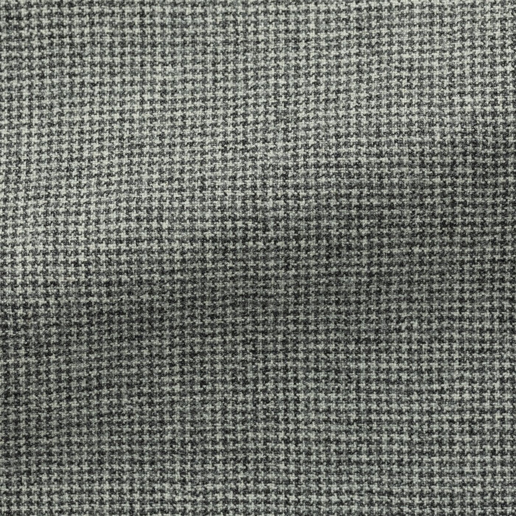 Drago-Grey-Natural-Bi-Stretch-S130-Wool-Flannel-HoundstoothCM BB 280gr Fabric