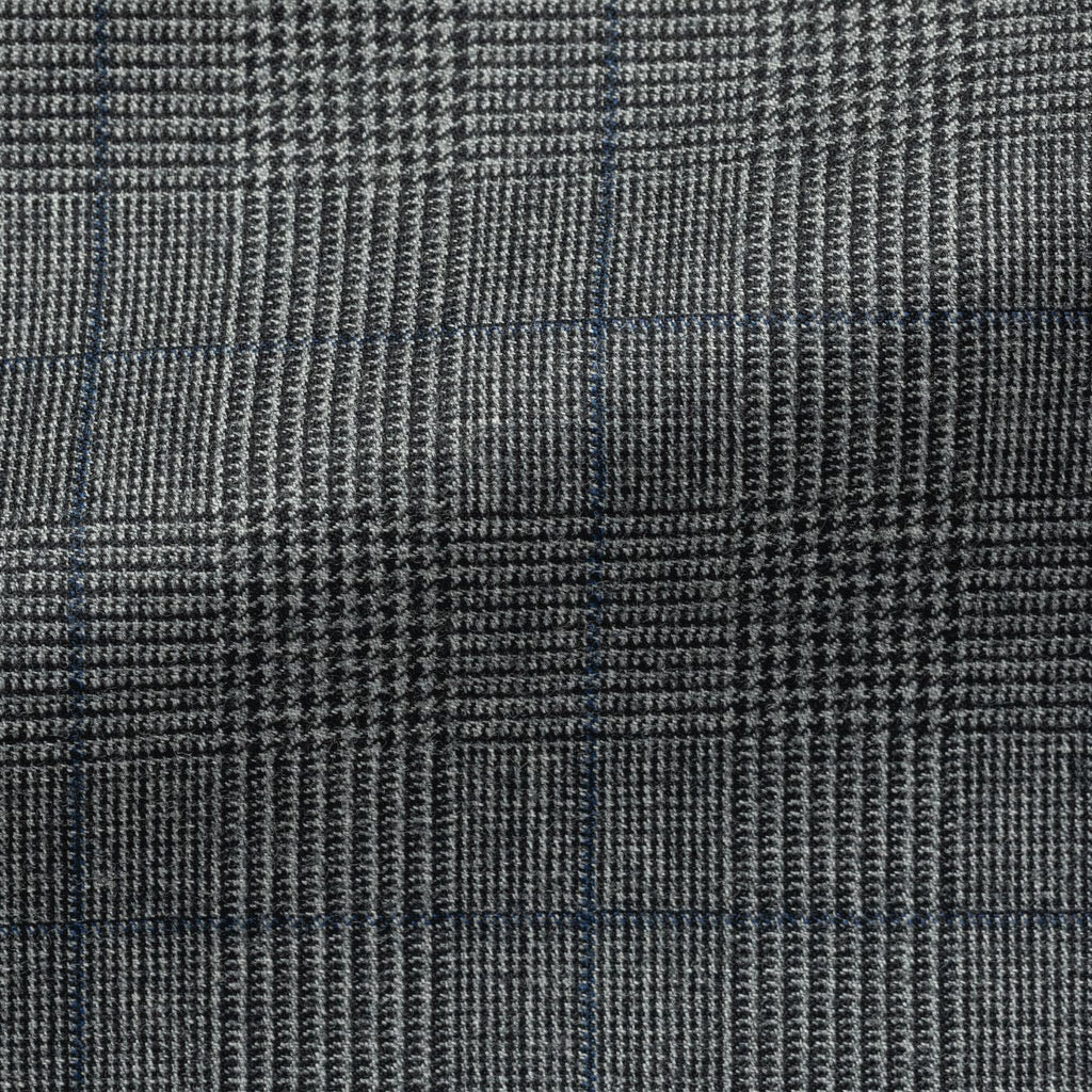 Reda-Anthracite-S130-Wool-Glencheck-With-Dark-Blue-WindowpaneCM BB 260gr Fabric
