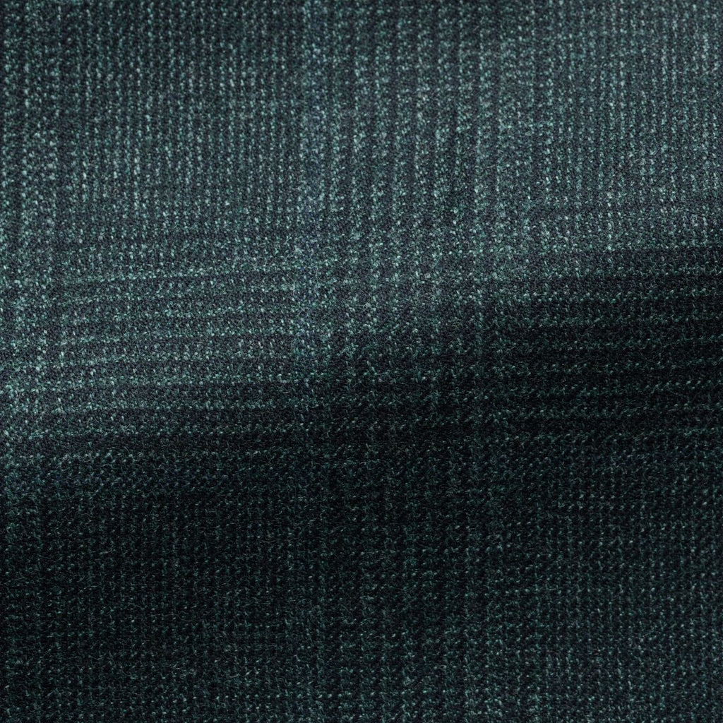 Loro-Piana-Bottle-Green-Natural-Stretch-S120-Wool-With-Blue-GlencheckCM D 290gr Fabric