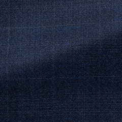 Colombo-Navy-Blue-Wool-Silk-With-Subtle-CheckCM D 230gr Fabric