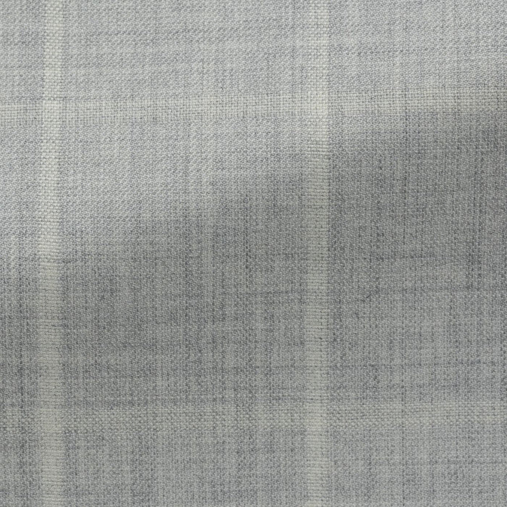 Drago-Light-Grey-S130-Wool-With-Ivory-WindowpaneCM C 265gr Fabric