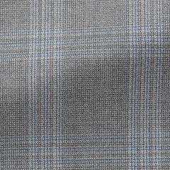 Drago-Light-Grey-S130-Wool-Basketweave-With-Light-Blue-OvercheckCM C 265gr Fabric