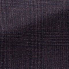 Loro-Piana-Aubergine-Black-Stretch-Wool-Glen-CheckCM C 230gr Fabric