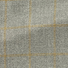 grey-wool-silk-linen-textured-twill-with-yellow-windowpane Fabric
