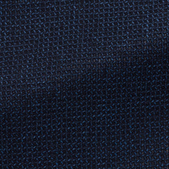 navy-wool,cotton-and-linen-blend-open-weave-with-micro-check-JAA260gr Fabric