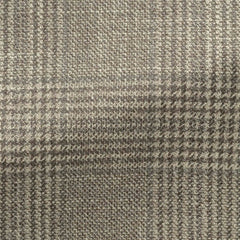 Loro-Piana-beige-grey-wool-silk-cashmere-with-glencheckCM JC 280gr Fabric