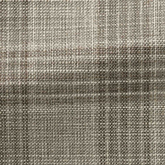 Loro-Piana-taupe-wool-silk-linen-with-light-brown-checkCM JC 250gr Fabric
