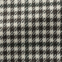 Cerruti-Beige-Dark-Brown-Wool-Silk-Check-With-Green-WindowpaneCM JC 300gr Fabric