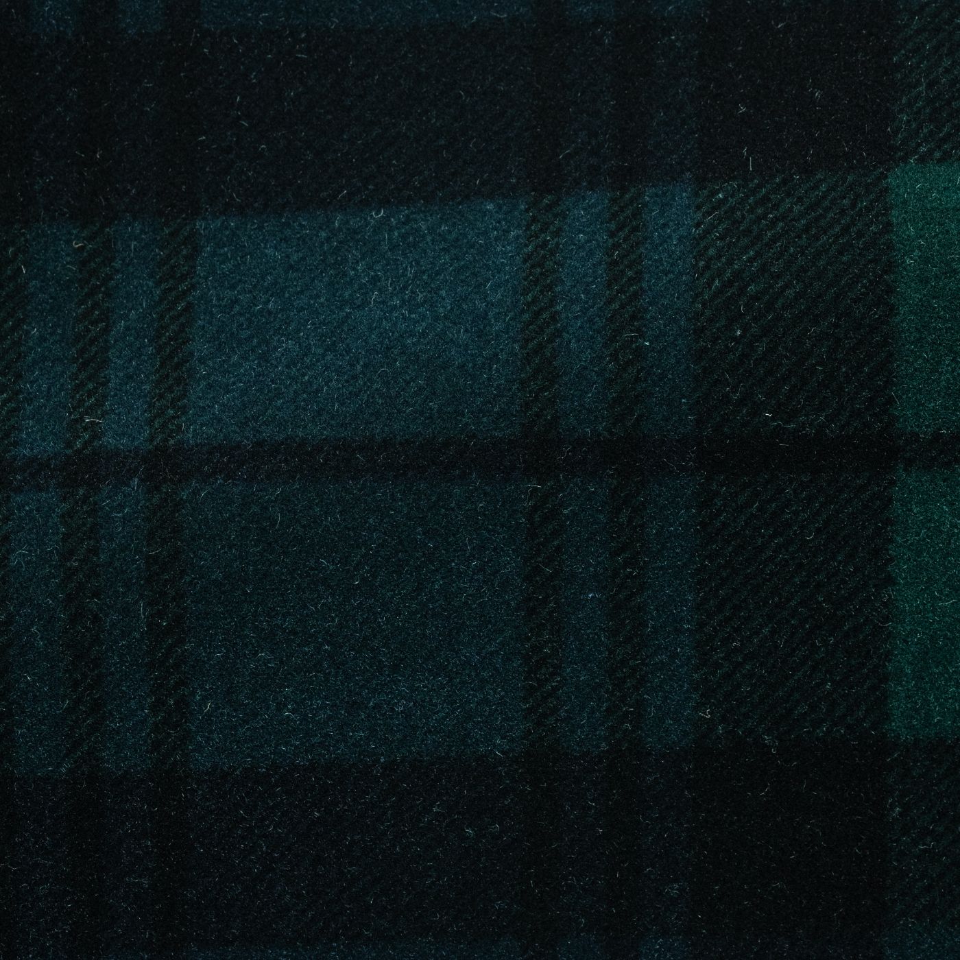 Pontoglio Dark Green Tartan Stretch Cotton Velvet